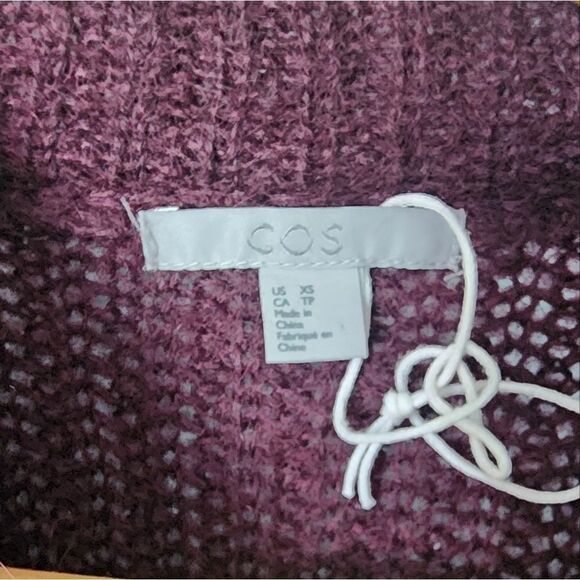 COS Mock sweater oversized mohair wool blend minimalist new without tags - Picture 4 of 10